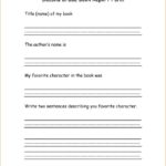 2Nd Grade Book Report Template