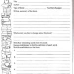 2Nd Grade Book Report Template