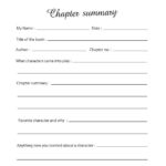 4Th Grade Book Report Template