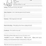 4Th Grade Book Report Template