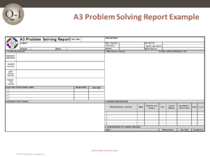 Pin Volume A3 Report Example A3 Report Template (3) - PROFESSIONAL TEMPLATES | PROFESSIONAL TEMPLATES
