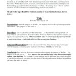 Biology Lab Report Template