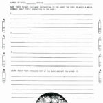 Book Report Template 2Nd Grade