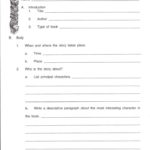 Book Report Template 2Nd Grade