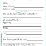 Book Report Template 2Nd Grade