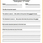 Book Report Template 2Nd Grade