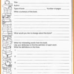 Book Report Template 4Th Grade