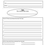 Book Report Template 4Th Grade