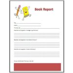 Book Report Template Middle School