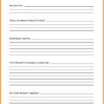 Book Report Template Middle School