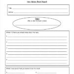 Book Report Template Middle School