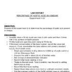 Chemistry Lab Report Template