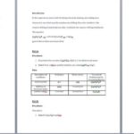 Chemistry Lab Report Template