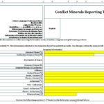 Conflict Minerals Reporting Template