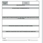 Corrective Action Report Template