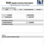 Corrective Action Report Template