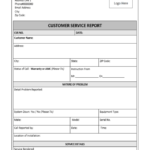 Customer Contact Report Template