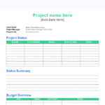 Customer Contact Report Template