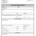 Customer Contact Report Template