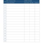 Daily Activity Report Template