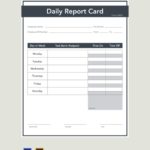 Employee Daily Report Template