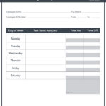 Employee Daily Report Template