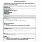 Fault Report Template Word