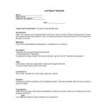 Formal Lab Report Template