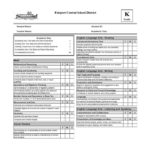 High School Report Card Template