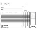 High School Report Card Template