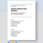 Home Inspection Report Template