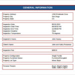 Home Inspection Report Template