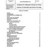 Hydrostatic Pressure Test Report Template