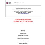 Hydrostatic Pressure Test Report Template