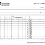 Hydrostatic Pressure Test Report Template