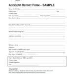 Incident Report Form Template Word