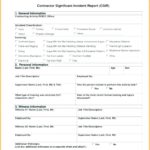 Incident Report Form Template Word