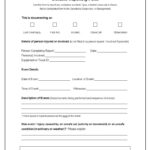 Incident Report Form Template Word