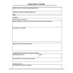 Incident Report Form Template Word