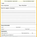 Itil Incident Report Form Template