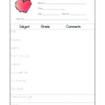 Kindergarten Report Card Template