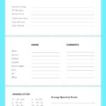 Kindergarten Report Card Template