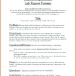 Lab Report Template Middle School