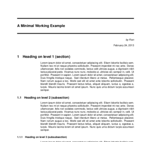 Image 1 for Latex Technical Report Template