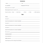 Middle School Book Report Template