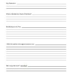 Middle School Book Report Template