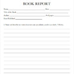 Middle School Book Report Template