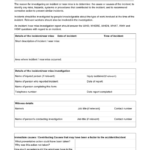 Near Miss Incident Report Template