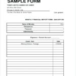 Non Profit Treasurer Report Template