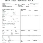Nurse Shift Report Sheet Template
